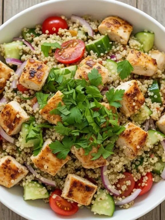 Salada De Quinoa Com Frango Grelhado 1