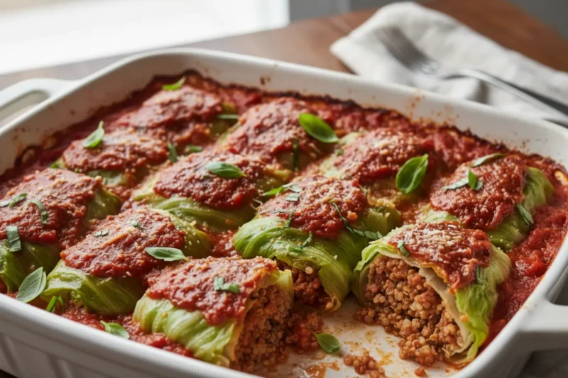 Charuto De Couve Com Carne Moida E Quinoa Fit