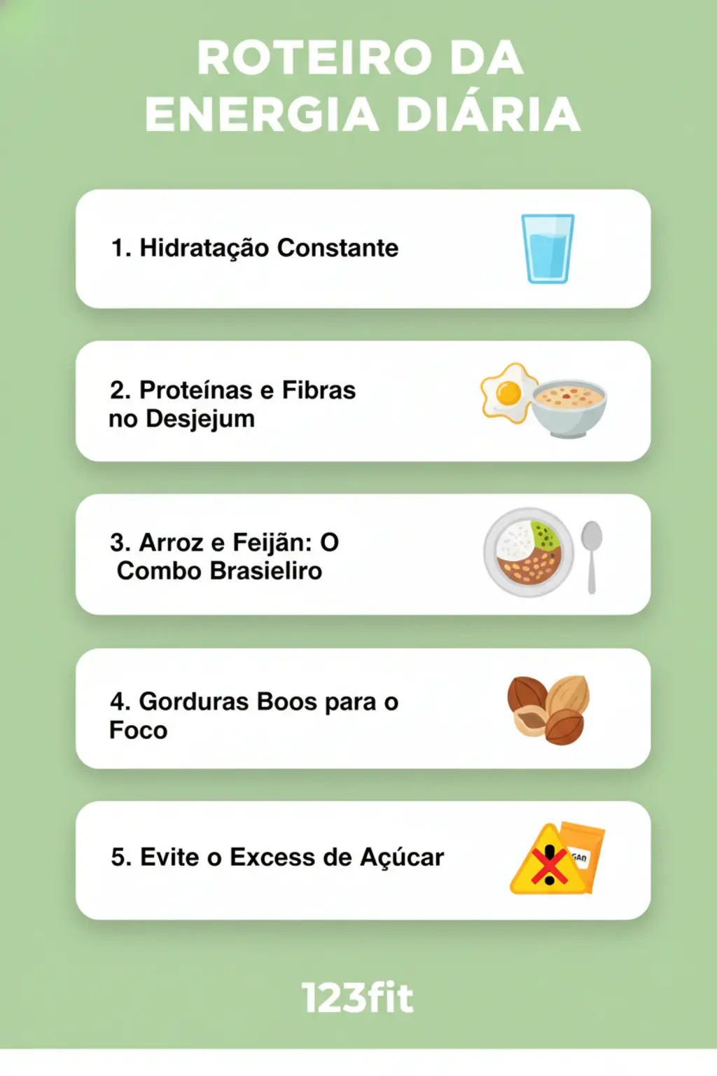 Alimentos para ter energia e disposição o dia todo 1 Infográfico da receita