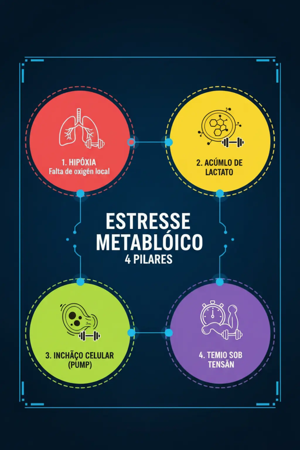 Estresse Metabólico no Treino para Resultados de Definição Muscular 1 Infográfico da receita