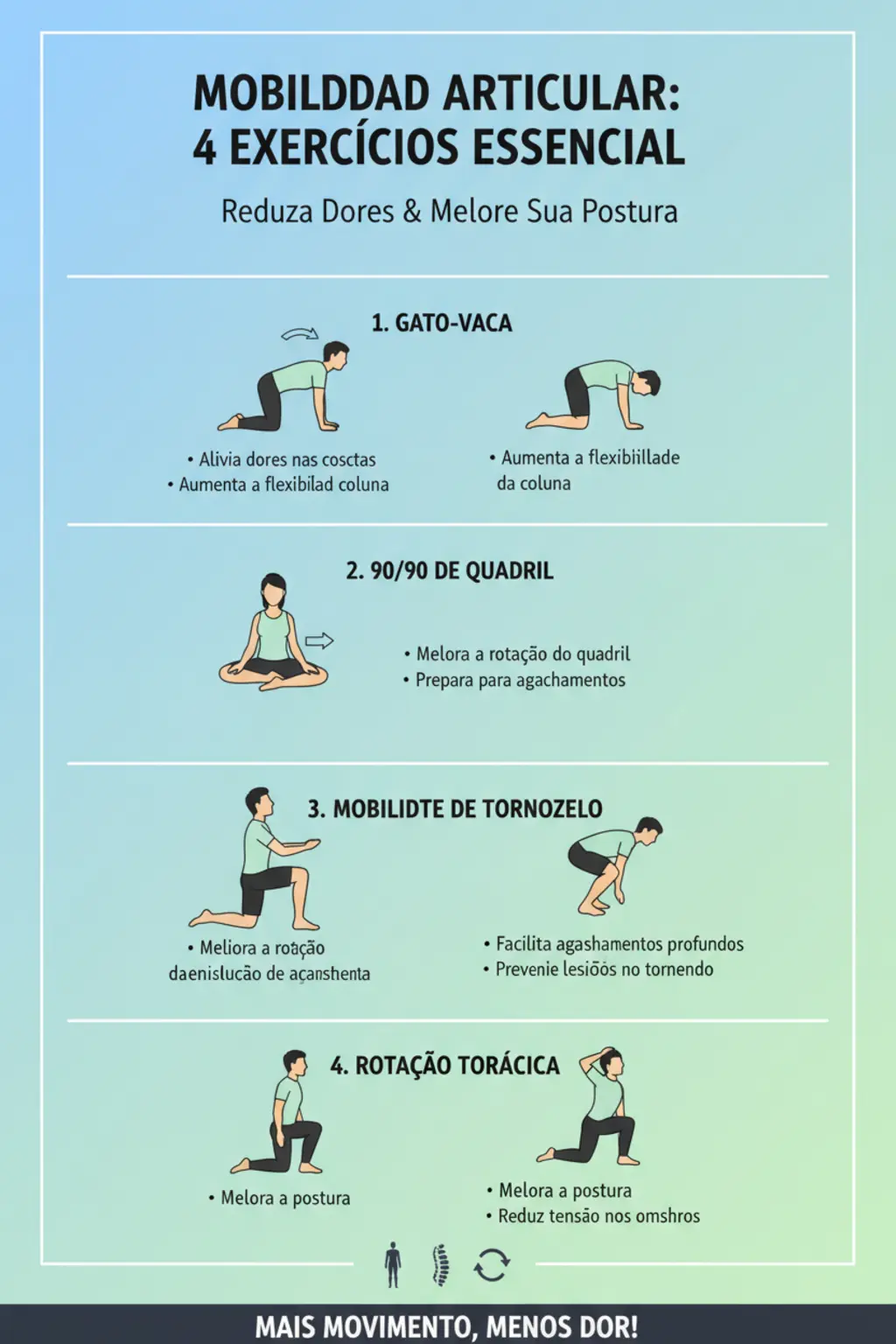 Mobilidade Articular para Longevidade e Qualidade de Vida Real 1 Infográfico da receita