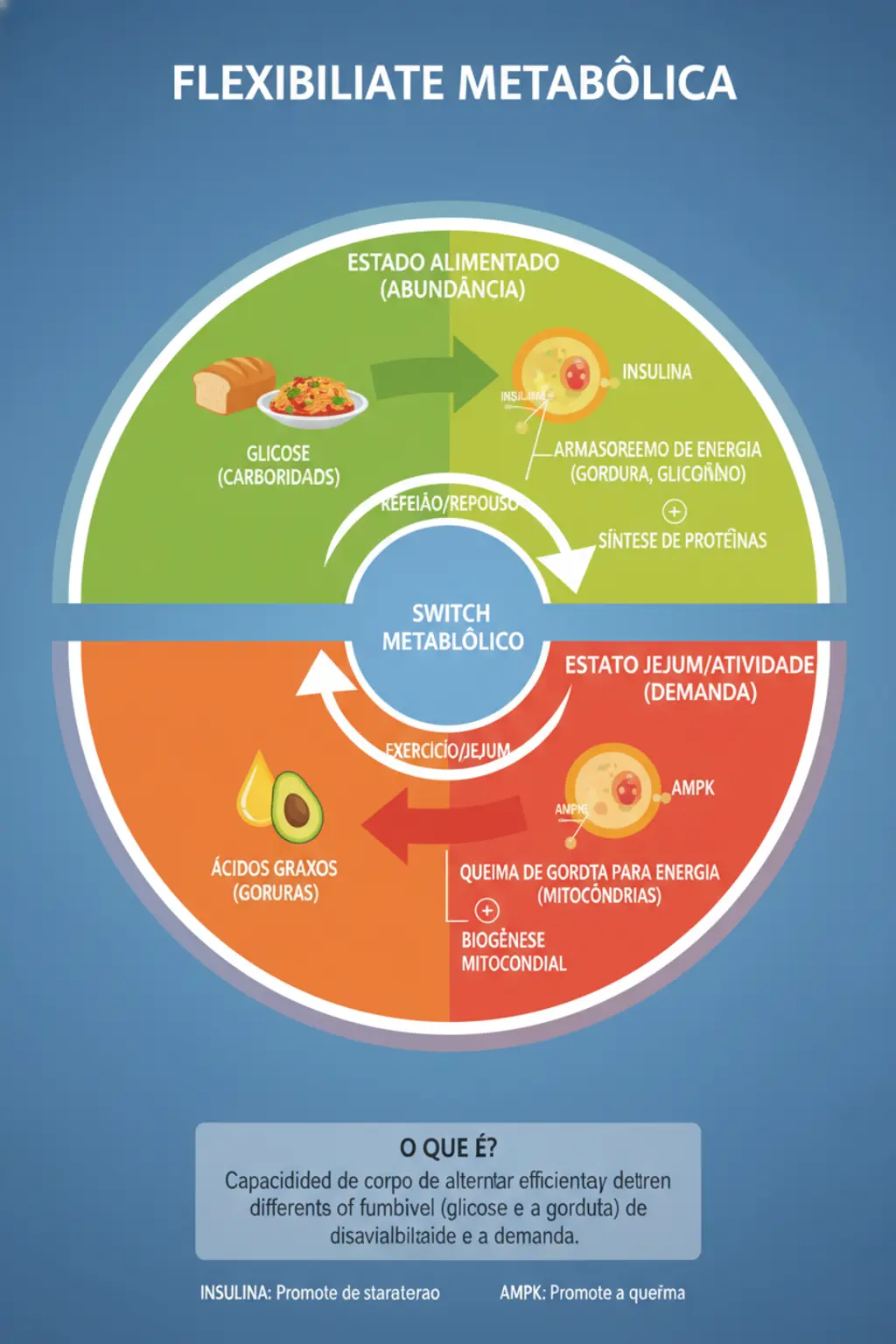 Nutrição para Flexibilidade Metabólica e Queima de Gordura Eficiente 1 Infográfico da receita